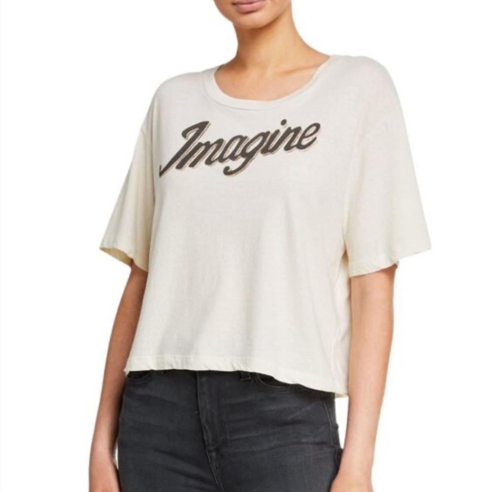 Sundry Short Sleeve Tan Imagine Tee